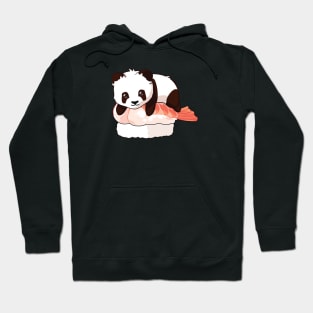 Panda on a shrimp sushi Hoodie